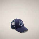 Navy Blue with Roma print