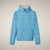 light blue with ducks print
